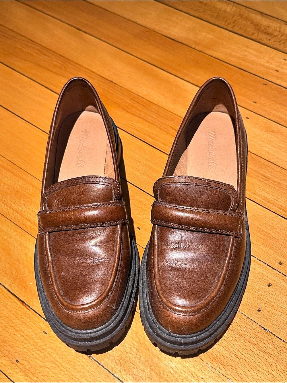 Madewell The Bradley Lugsole Loafer Brown
